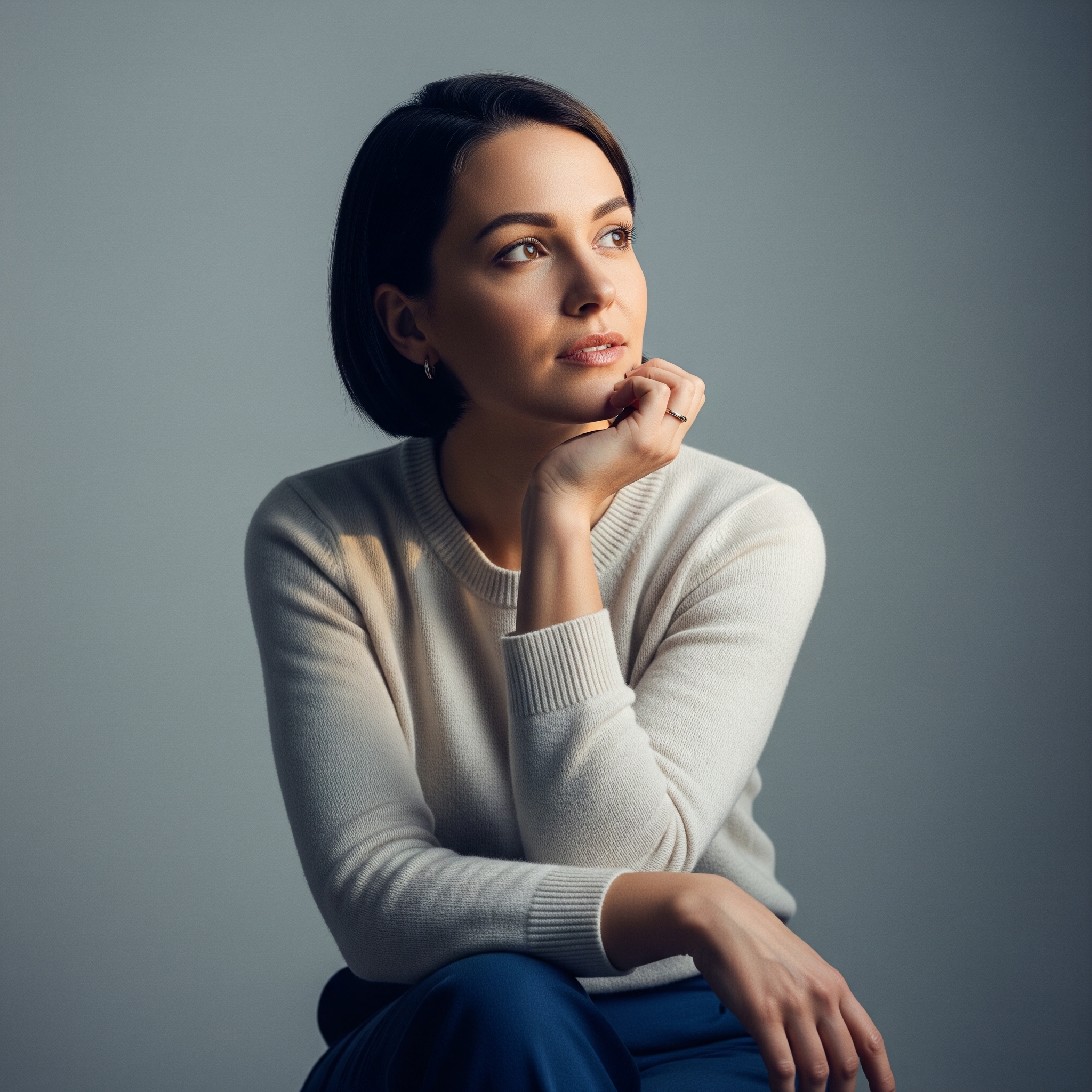 A founder looking thoughtful